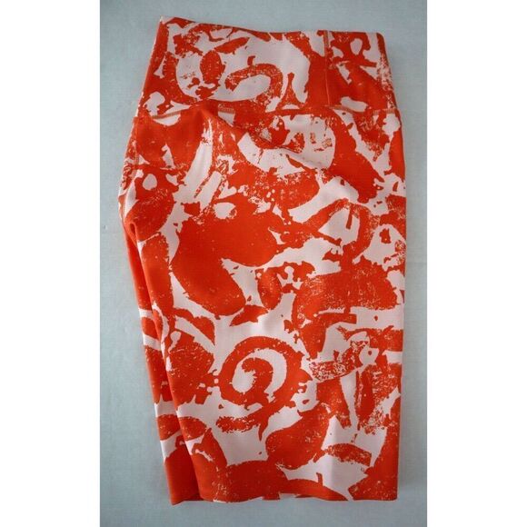 Nike DM7627-817 Women's Sz M Orange One Luxe Icon Clash Mid-Rise 7" Bike Shorts - Picture 6 of 8
